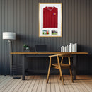 Vivarti DIY Sports Shirt Display 3D + Double Aperture Oak Frame-16
