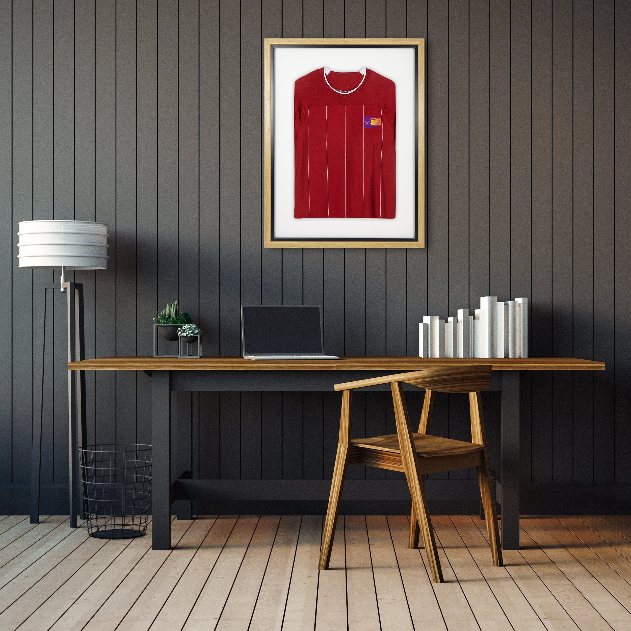 Vivarti DIY Sports Shirt Display Standard Oak Frame
