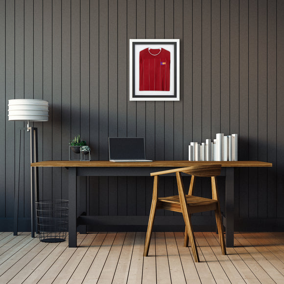 Vivarti DIY Sports Shirt Display 3D Gloss White Frame