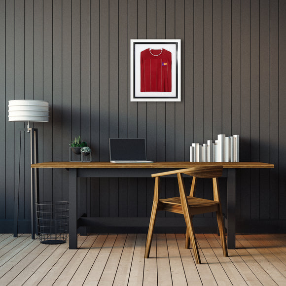 Vivarti DIY Sports Shirt Display Standard Gloss White Frame