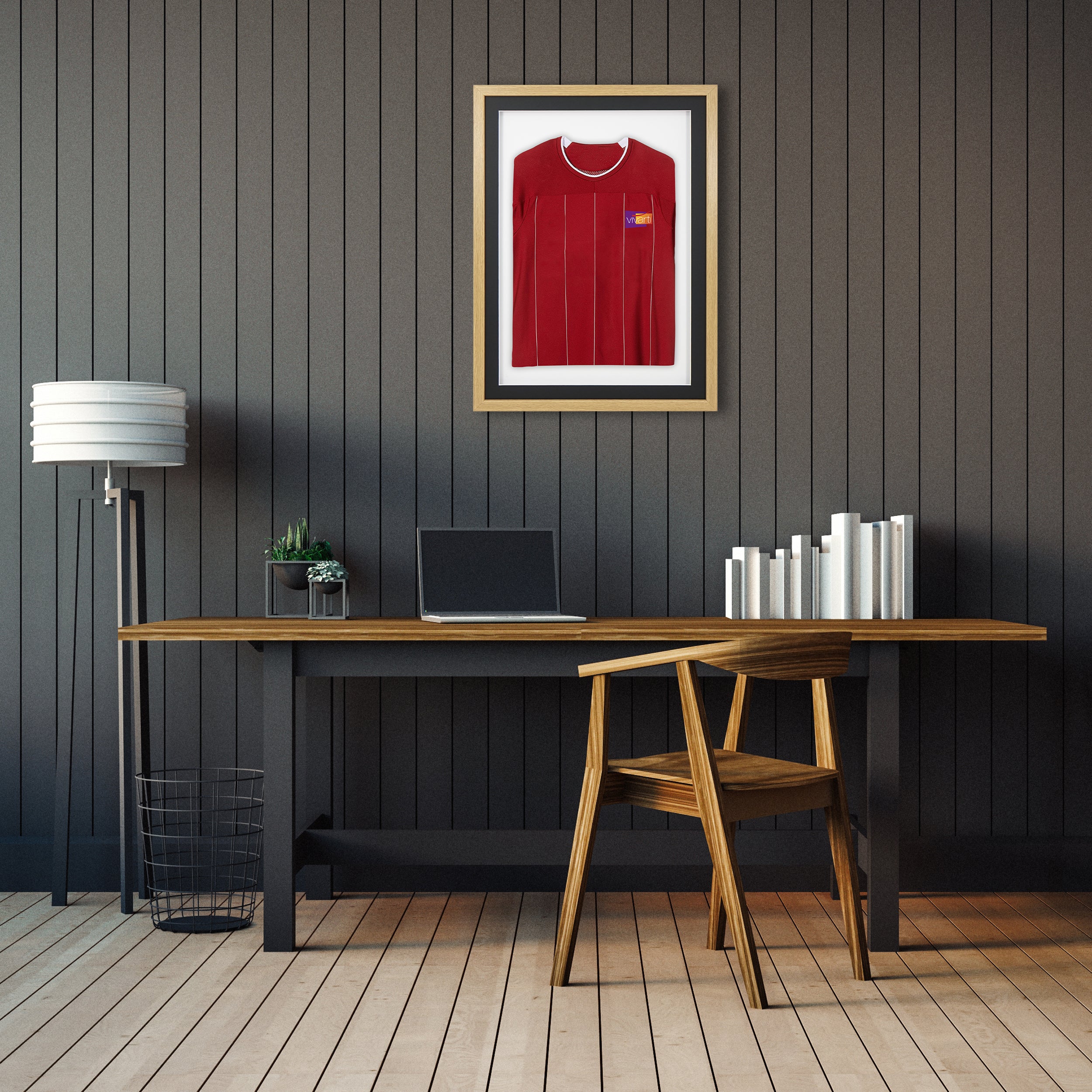 Vivarti DIY Sports Shirt Display 3D Oak Frame