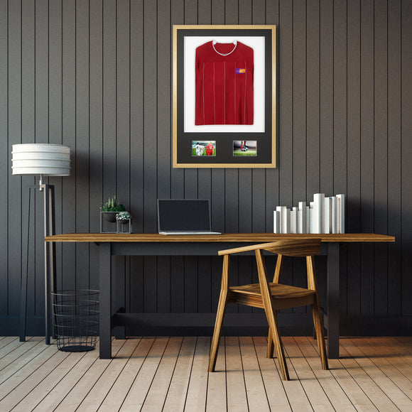 Vivarti DIY Sports Shirt Display 3D + Double Aperture Oak Frame