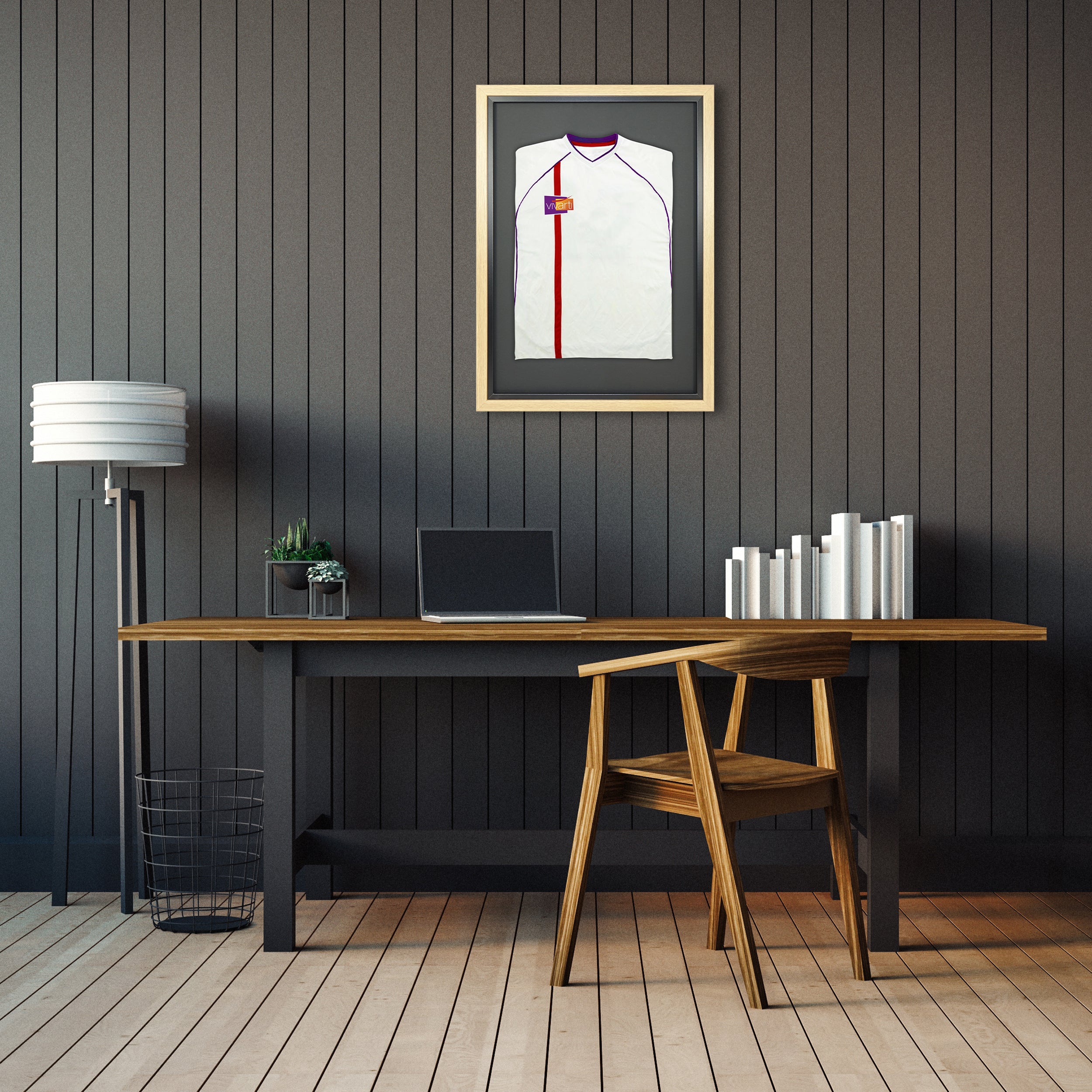Vivarti DIY Sports Shirt Display Standard Oak Frame