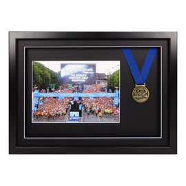 Vivarti Sports Running Swimming Medal Display Frame & A4 Photo Display 35x50cm - 0