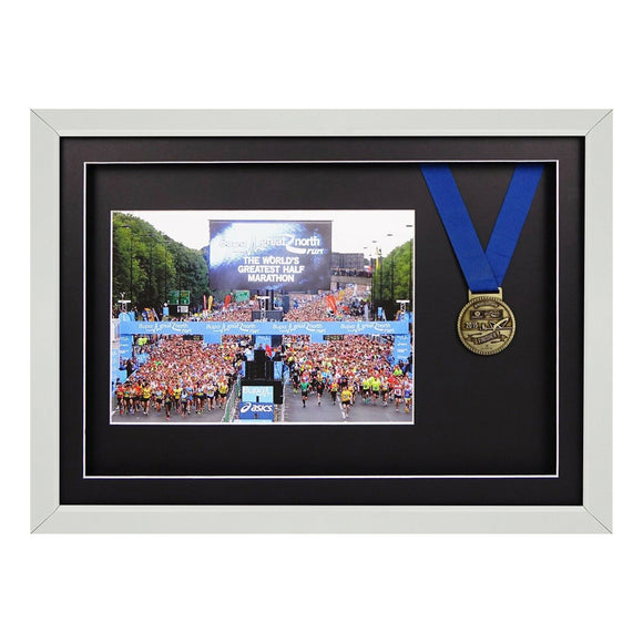 Vivarti Sports Running Swimming Medal Display Frame & A4 Photo Display 35x50cm