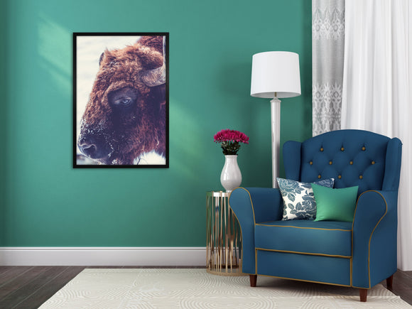 Athena Black Woodgrain Thin Block Premium Wood Picture Frame