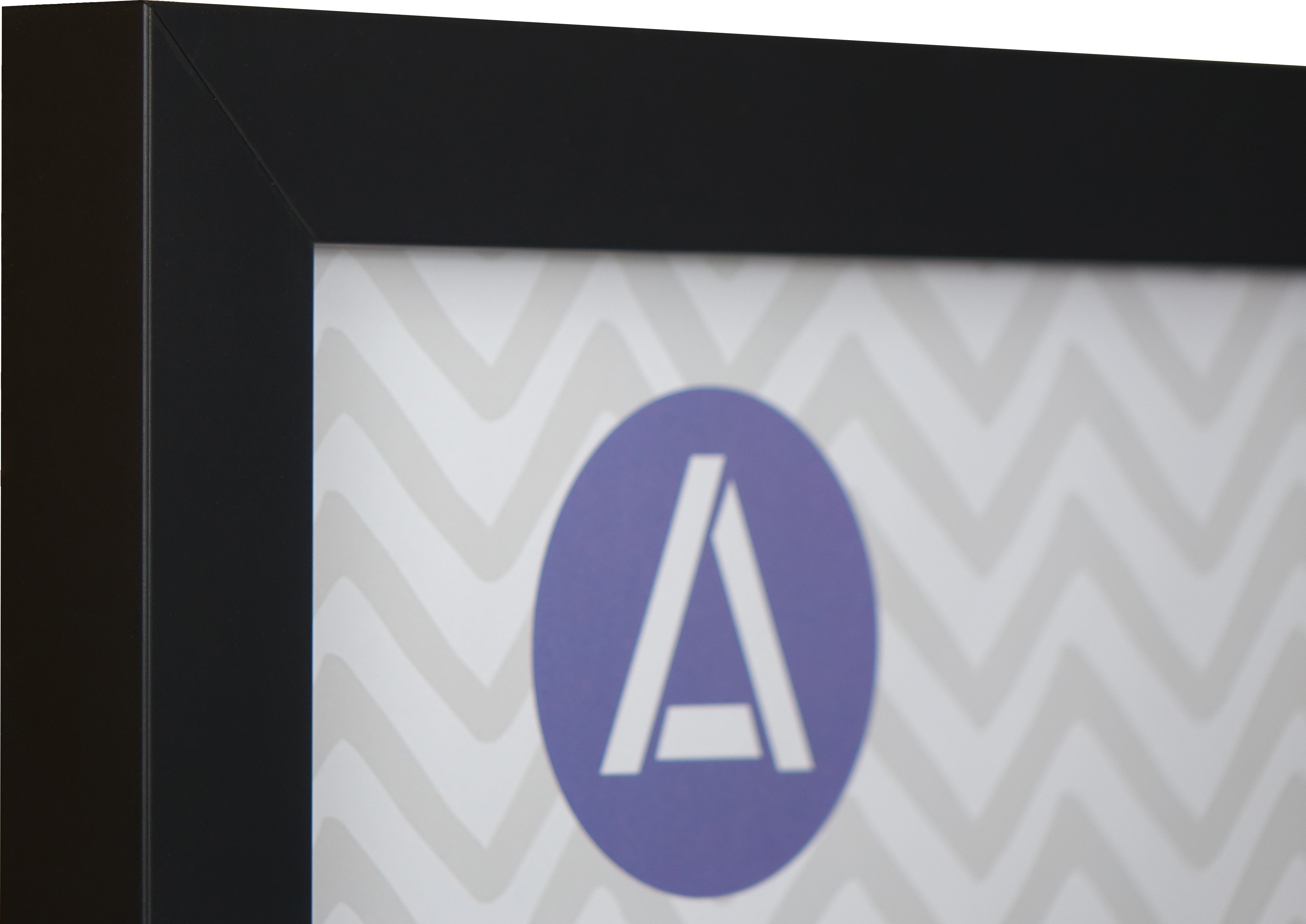 Athena Matt Black Thin Block Premium Wood Picture Frame