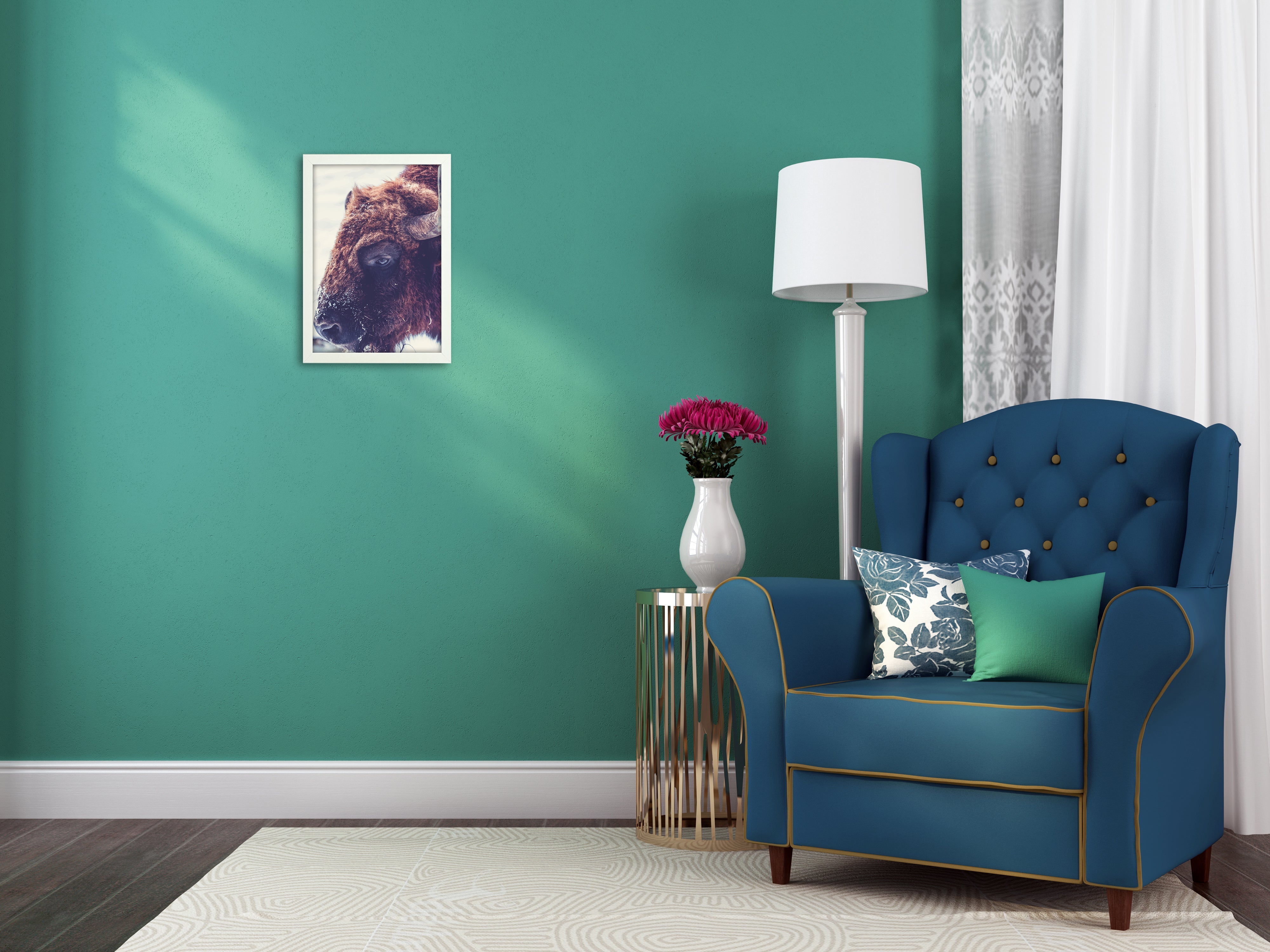 Athena Matt White Thin Block Premium Wood Picture Frame