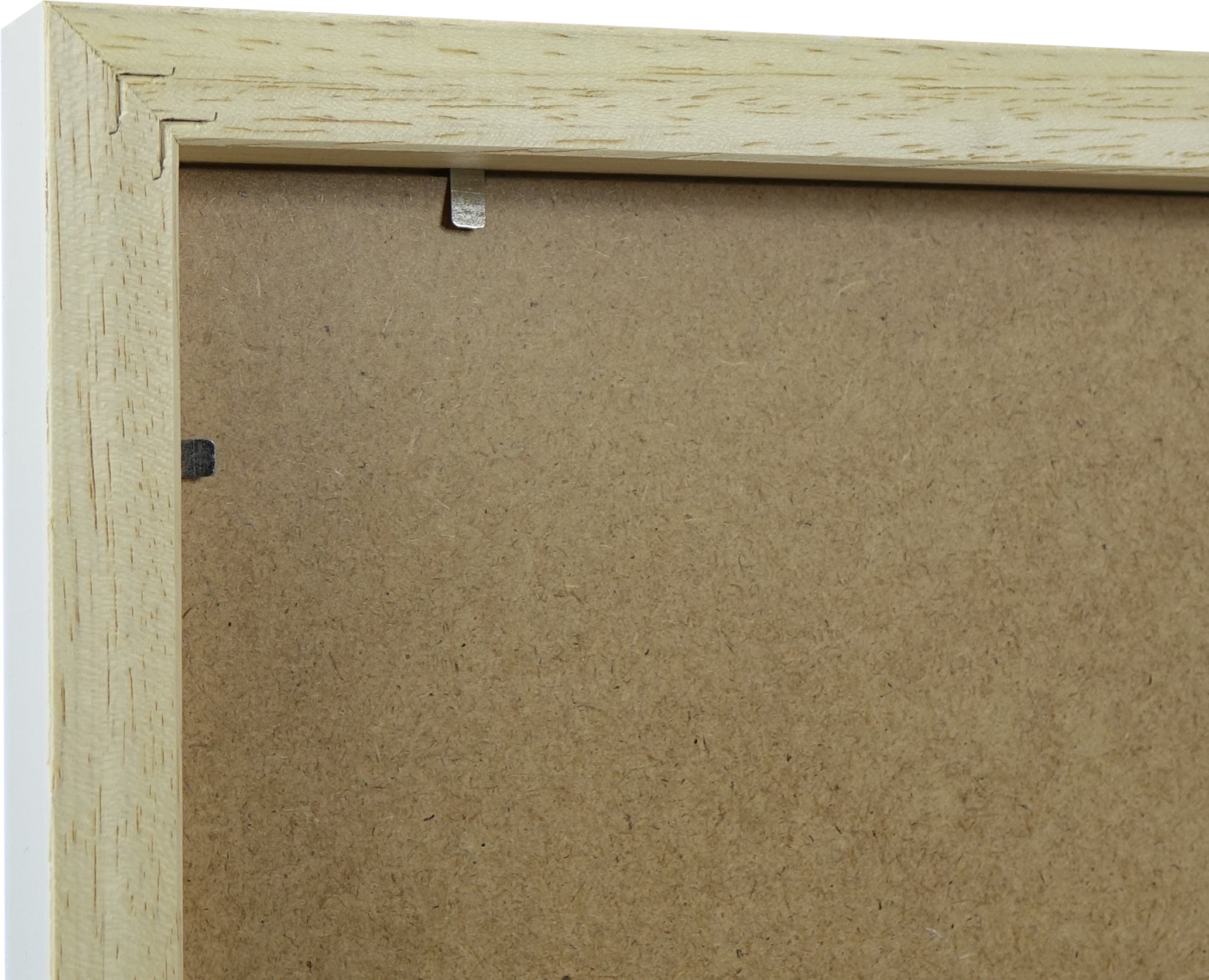 Athena Matt White Thin Block Premium Wood Picture Frame