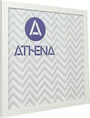 Athena White Woodgrain Thin Premium Wood Picture Frame-4